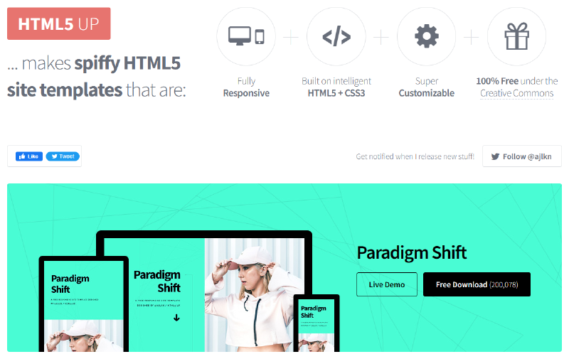 Featured image of post Modèle de page Web cool (html5up)