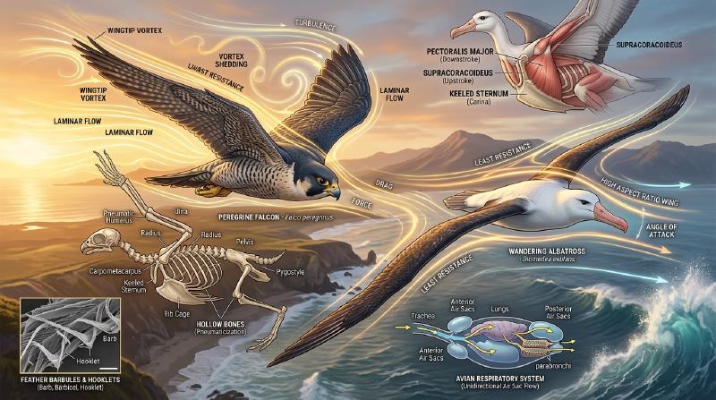 Featured image of post Comment les oiseaux conquièrent le ciel : Aérodynamique, biomécanique musculaire et évolution du vol aviaire