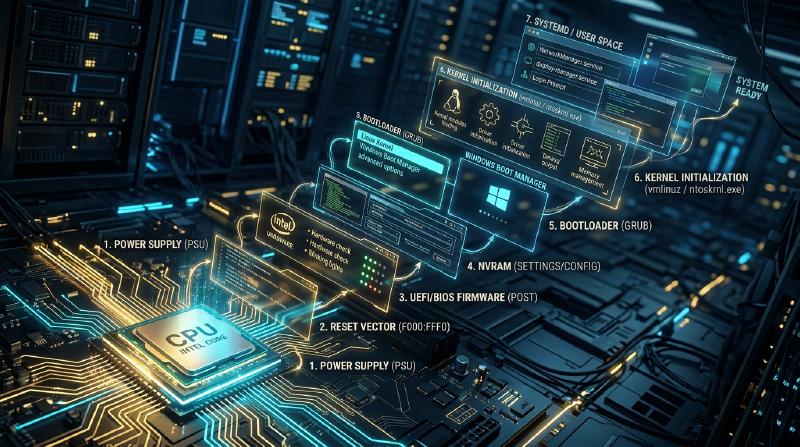 Featured image of post From Power Button to Desktop Screen: The Definitive Guide to the Computer Boot Process