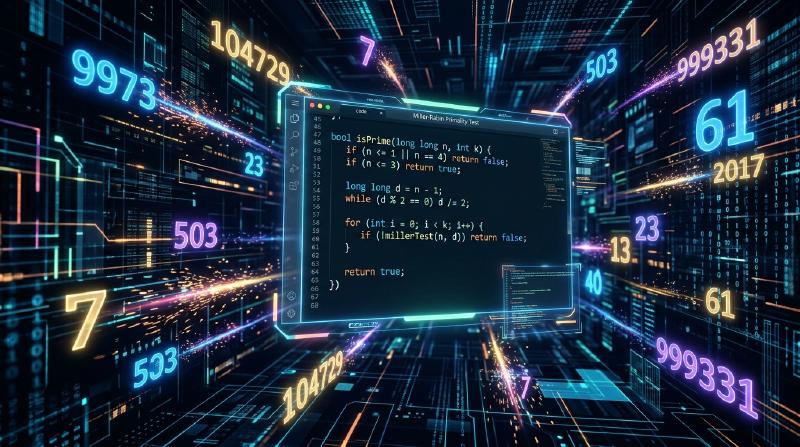 Featured image of post Schneller Primzahltest-Algorithmus in C++ implementiert (Miller-Rabin-Methode usw.)