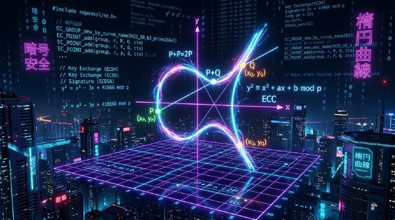Featured image of post Mathematische Grundlagen der Elliptischen-Kurven-Kryptographie (ECC) und ihre Implementierung in C++