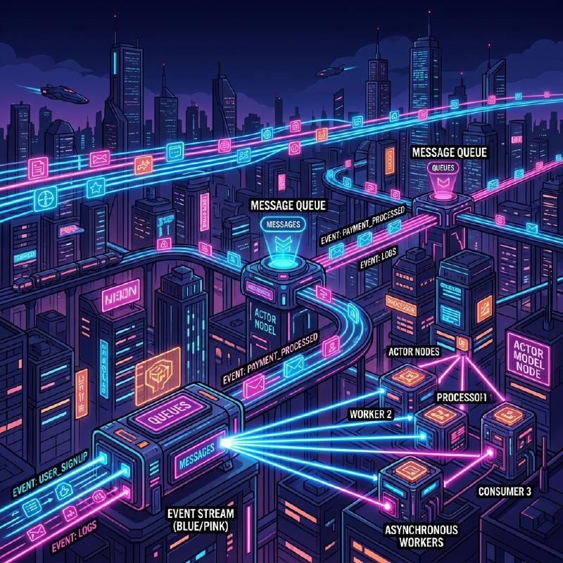 Featured image of post イベント駆動アーキテクチャと非同期処理の深層：Event Loop、Actorモデル、CQRS