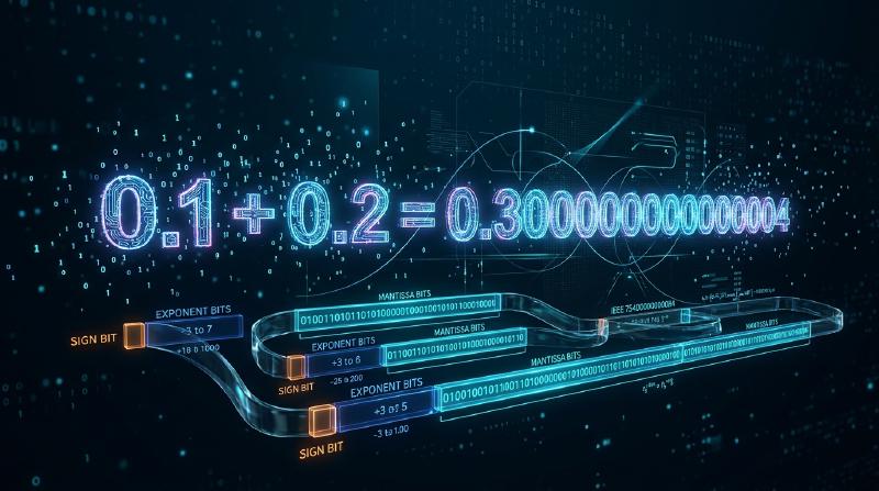 Featured image of post Warum Computer 0.1 + 0.2 nicht exakt berechnen können: Die Wissenschaft der Gleitkommazahlen