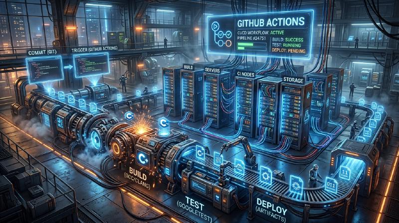 Featured image of post Aufbau einer CI/CD-Pipeline für ein C++-Projekt mit GitHub Actions