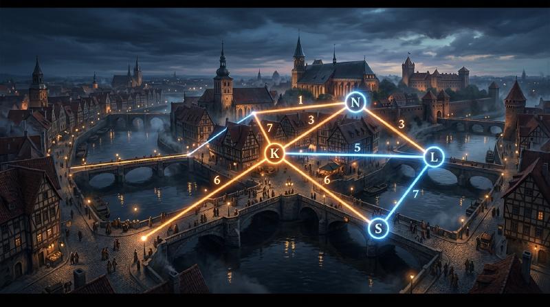 Featured image of post Der Beginn der Graphentheorie: Die Mathematik der Königsberger Brücken