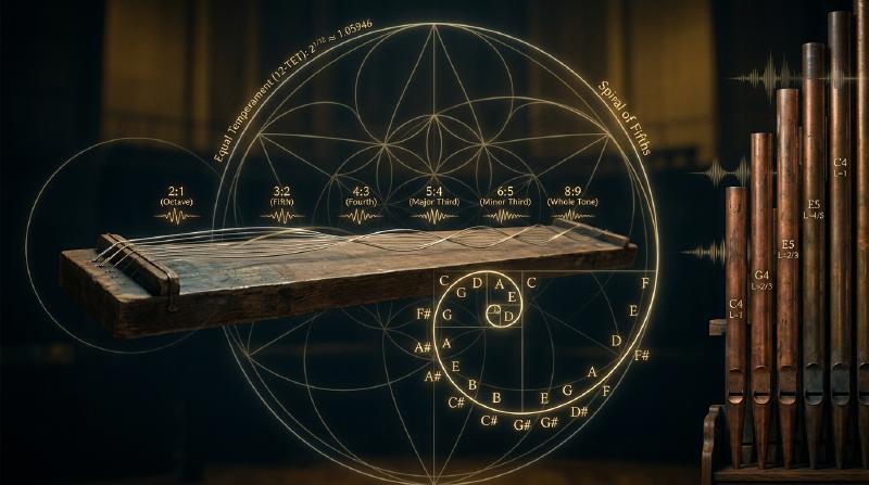 Featured image of post La mathématique des échelles musicales : physique, théorie des nombres et histoire du tempérament