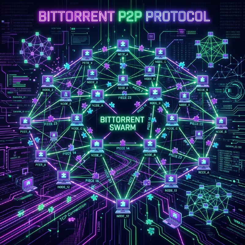 Featured image of post ネットワーク技術: BitTorrentの技術解説 - 巨大ファイルを効率的に分散配信する仕組み