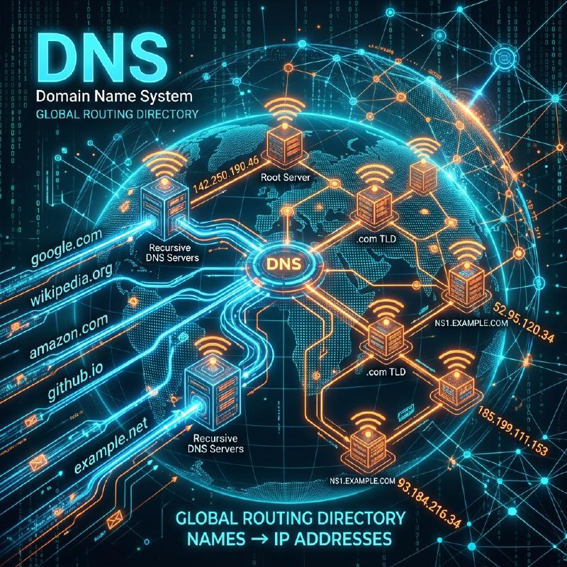 Featured image of post ネットワーク技術: DNSの仕組み - インターネットの電話帳、名前解決の裏側