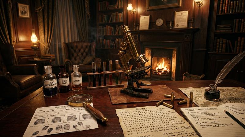 Featured image of post Sherlock Holmes and the Dawn of Forensic Science: Victorian Forensic Medicine, Fingerprinting, Locard's Exchange Principle, and the Birth of Modern Criminalistics