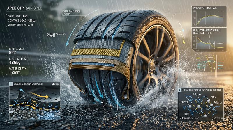 Featured image of post Why Tires Grip, Corner, and Brake: The Contact Mechanics and Viscoelastic Physics of Rubber