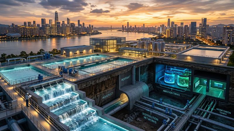 Featured image of post Woher das Wasser aus dem Hahn kommt und wohin es fließt: Die Wissenschaft und Stadtgeschichte der Wasserversorgung und Abwasserentsorgung – Wasserquellen, Flockung, Belebtschlamm, Rohrhydraulik bis zu PFAS-Elimination und Kreislaufwirtschaft