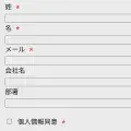 入力フォームの必須マークについて