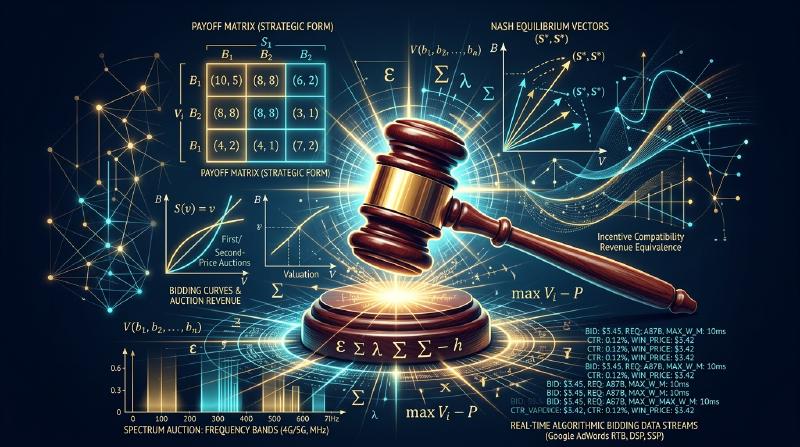 Featured image of post オークション理論とゲーム理論：ヴィックリー・メカニズム、周波数オークション、そして現代広告経済の数学