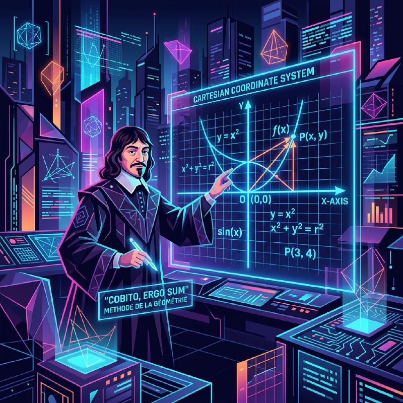 Featured image of post René Descartes: Padre de la filosofía moderna y fundador de la geometría analítica