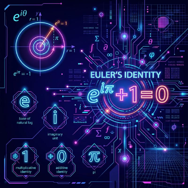Featured image of post オイラーの等式（Euler's Identity） - 異なる5つの数学定数が結びつく「人類至宝の数式」