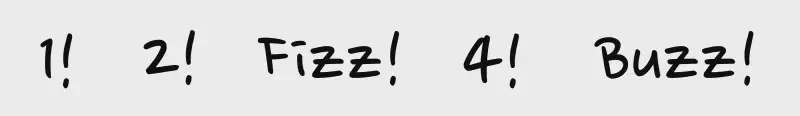 Featured image of post FizzBuzz