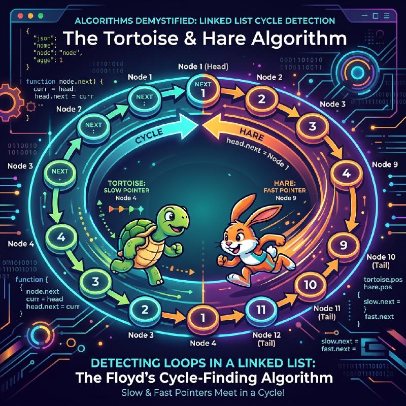 Featured image of post ロバート・フロイドの循環検出法（ウサギとカメのアルゴリズム）