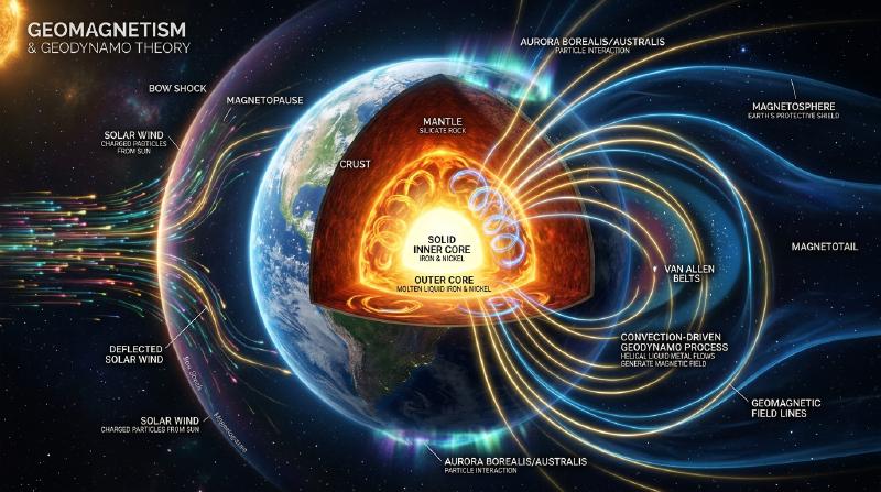 Featured image of post 地球はなぜ巨大な磁石なのか：地磁気・磁極逆転・ダイナモ理論