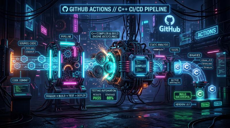 Featured image of post GitHub Actionsを使ったC++プロジェクトのCI/CDパイプライン構築