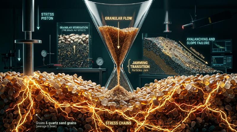 Featured image of post 砂は固体なのか、液体なのか：粒状物質が見せる奇妙な物理学とジャミング転移