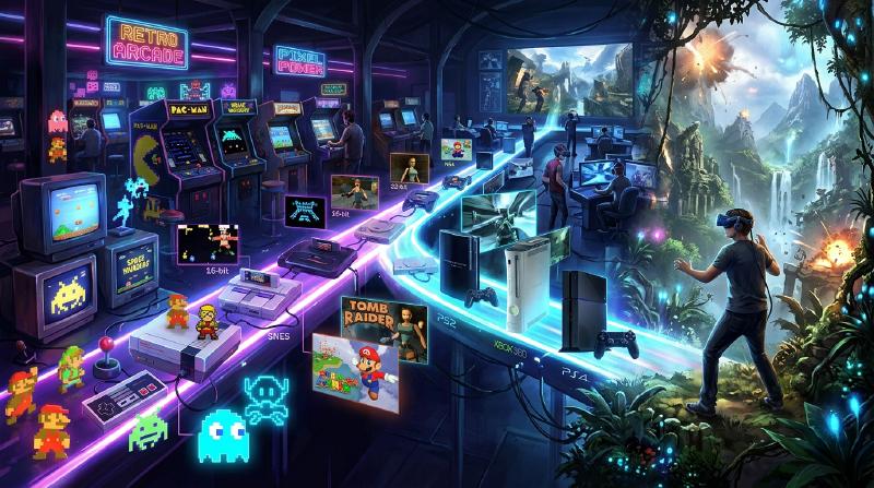 Featured image of post ピコピコ音からフォトリアルな仮想世界へ：家庭用ゲーム機50年の進化史と技術革新