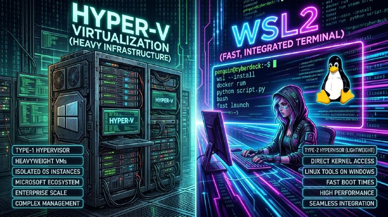 Featured image of post Hyper-V vs WSL2：Windows上の仮想化技術を比較