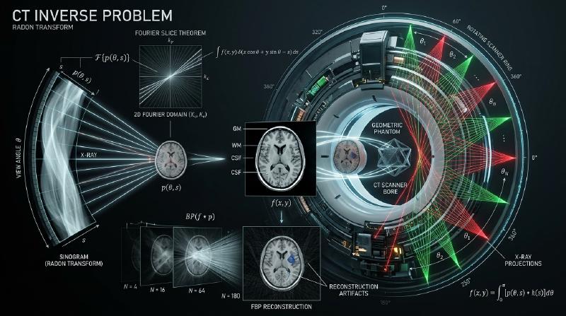 Featured image of post 影や断面から、見えない中身を復元できるのか：逆問題の数学とCT画像再構成の深淵