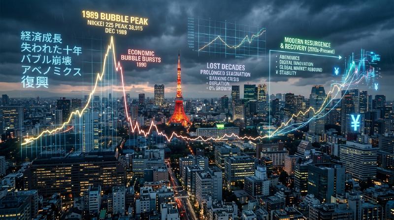 Featured image of post 日本の「失われた30年」の全貌：バブル崩壊からデフレ・スパイラル、構造的衰退、そして再生への歴史的総括