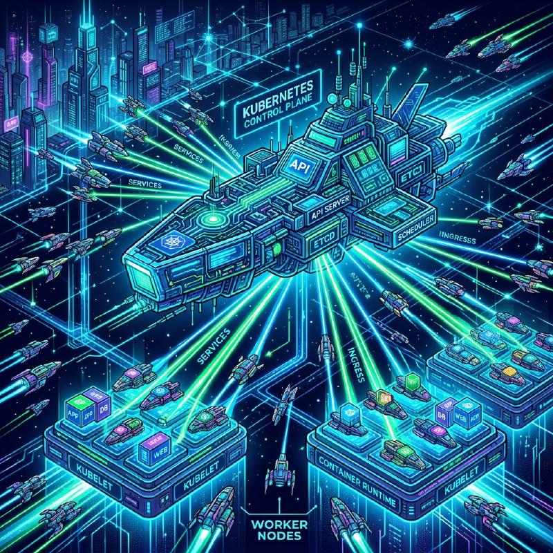 Featured image of post Kubernetes(K8s)のアーキテクチャ:Pod, Service, Ingressとコントロールプレーン