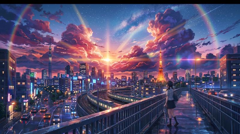 Featured image of post 新海誠のアニメーション美学と空間・光の表現技法：光彩の過剰、場所の記憶、そして「届かなかった距離」の詩学