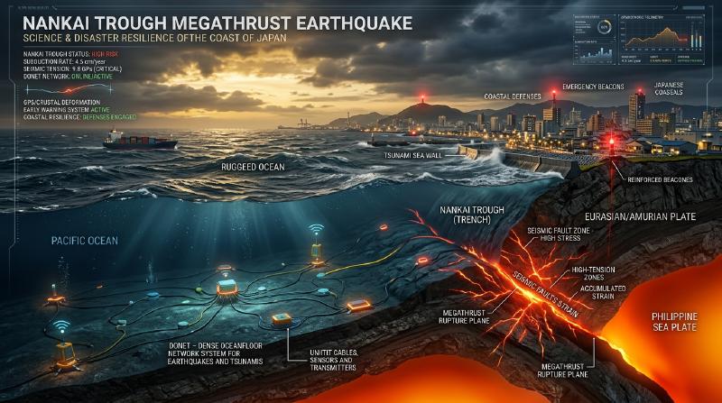Featured image of post 南海トラフ巨大地震の科学と防災大全：プレート力学、古地震の系譜、34m大津波・複合災害の全シナリオ、臨時情報と生き残るための完全実践体系