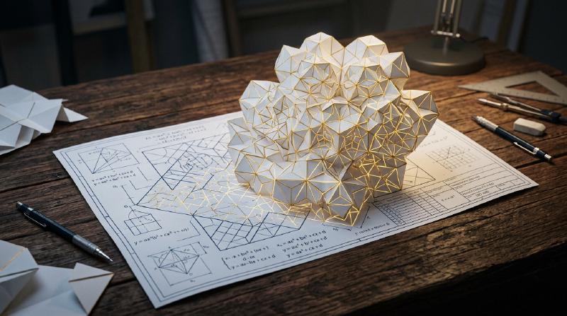 Featured image of post 紙を折ると、定規とコンパスの限界を超えられるのか：折り紙の数学と幾何学的作図の極限