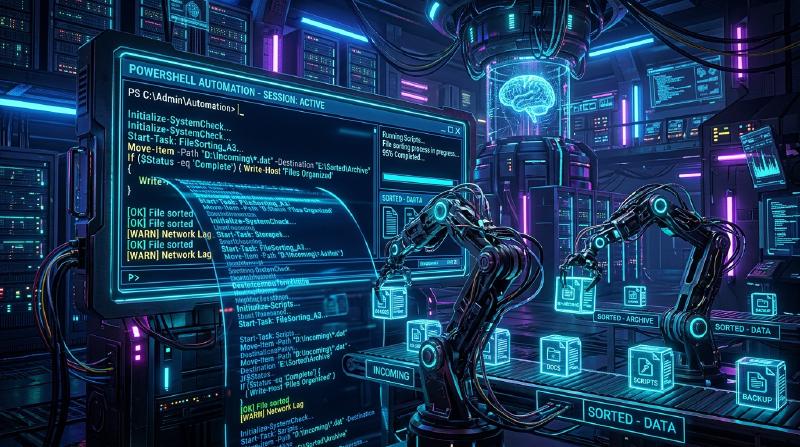 Featured image of post PowerShellスクリプトで毎日の定型業務を完全自動化する実例