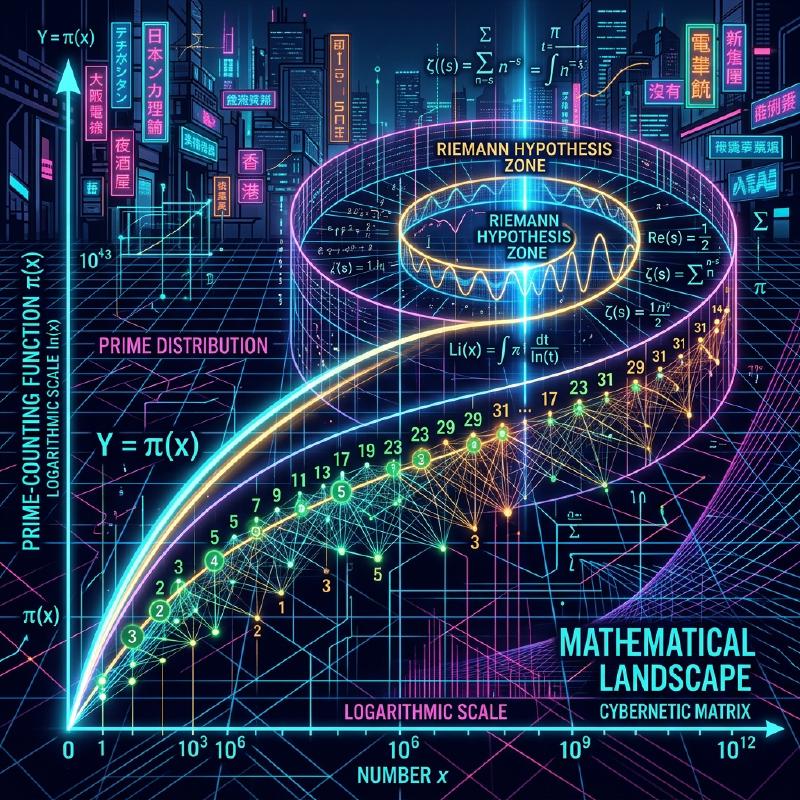 Featured image of post 素数定理（Prime Number Theorem） - 素数の分布が対数関数に近づいていくという法則