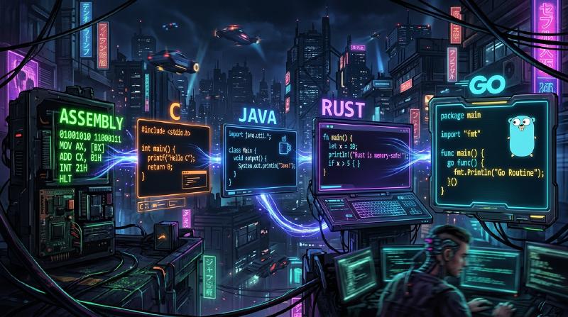Featured image of post プログラミング言語の歴史とパラダイムの変遷(アセンブリ、C、JavaからRust、Goまで)
