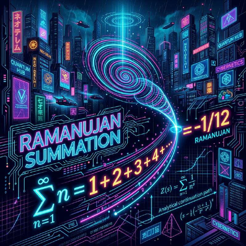Featured image of post ラマヌジャンの和（Ramanujan Summation） - 「1+2+3+... = -1/12」となる直感に反する数学的解釈