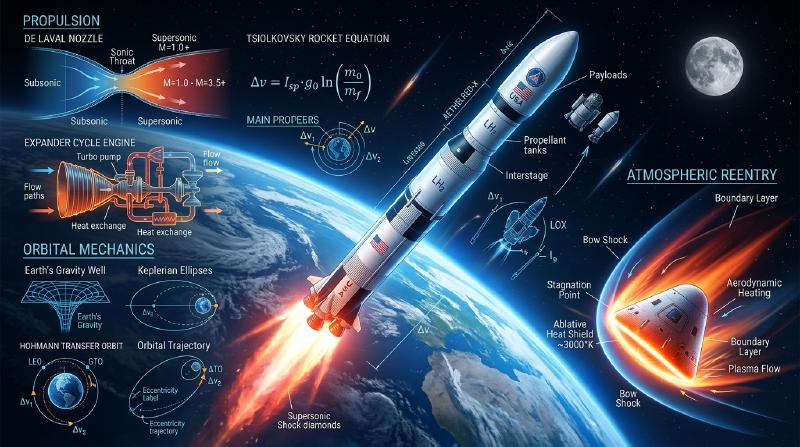 Featured image of post ロケットはなぜ宇宙へ飛べるのか：推進・軌道投入・再突入の物理学
