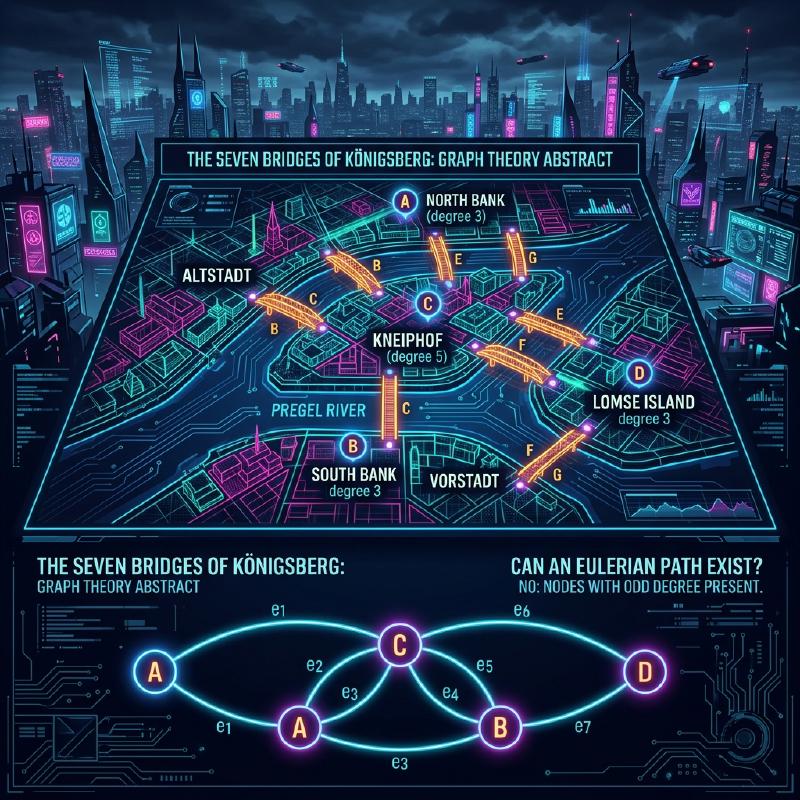 Featured image of post ケーニヒスベルクの七つの橋 - グラフ理論とトポロジーの起源