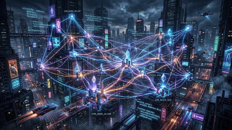 Featured image of post スマートコントラクトとEVM（Ethereum Virtual Machine）の構造