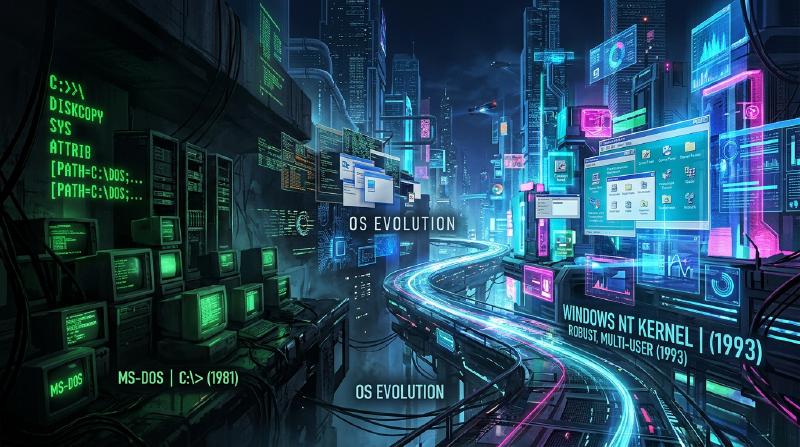 Featured image of post Windowsの歴史とアーキテクチャ：DOSの殻を破ったNTカーネル