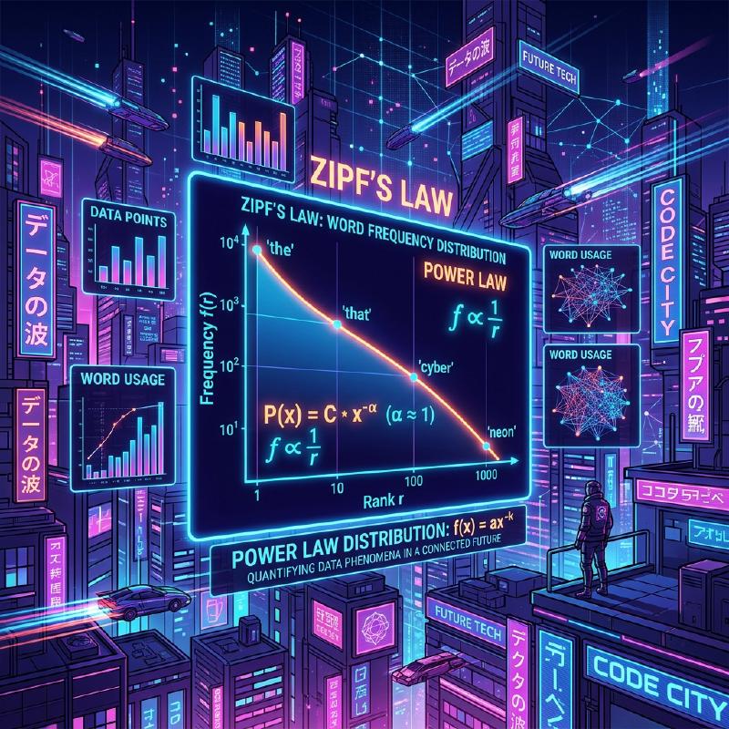 Featured image of post ジップの法則（Zipf's Law） - 単語の出現頻度から都市の人口までを支配する「べき乗則」